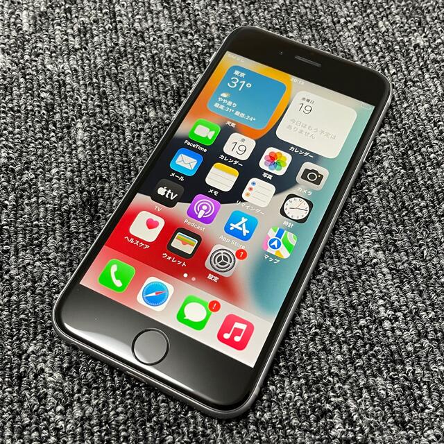 【超綺麗】iPhone6s 本体 Space gray 128GB SIMフリー