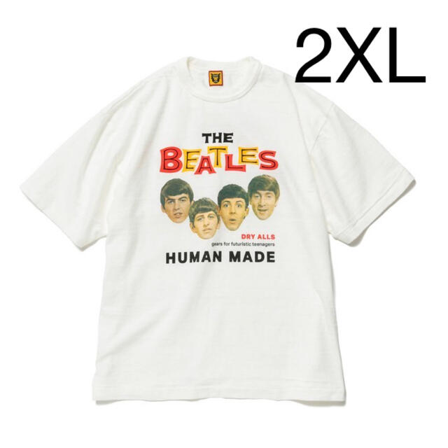 GRAPHIC T-SHIRT BEATLES Tシャツ 白 2XL ビートルズ 【おトク】 5364 