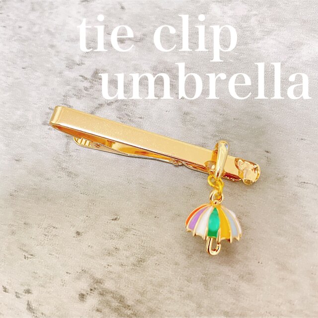 tie clip【umbrella】 ハンドメイドのファッション小物(その他)の商品写真