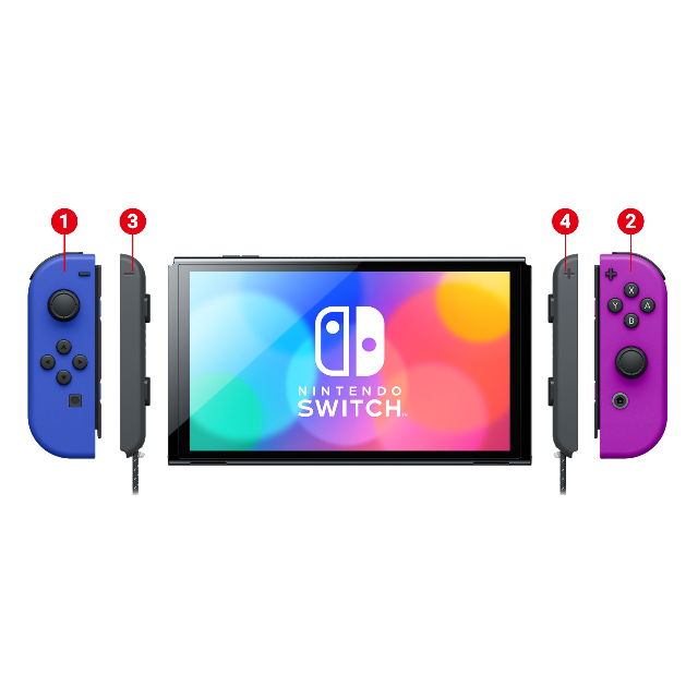 新品 Switch ブルー/ネオンパープル