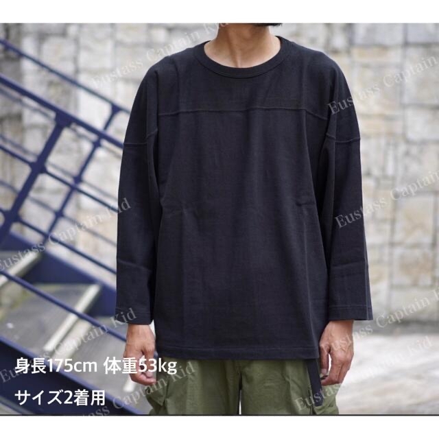 COMOLI 22AW フットボールT FADE BLACK サイズ2 - Tシャツ/カットソー ...