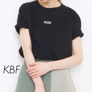 ケービーエフ(KBF)のkbf　noir　Tシャツ　サイズ　1　Ｌ　ブラック　黒　アーバンリサーチ(Tシャツ(半袖/袖なし))