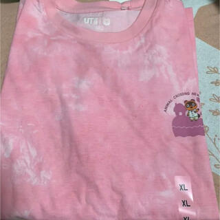 ユニクロ(UNIQLO)のあつ森　ユニクロ　ピンク　UT Tシャツ　XL(Tシャツ(半袖/袖なし))