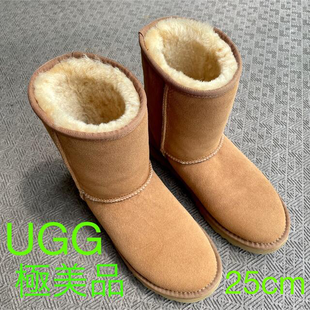 極美品 アグ UGG ムートンブーツ クラシックショート メンズ