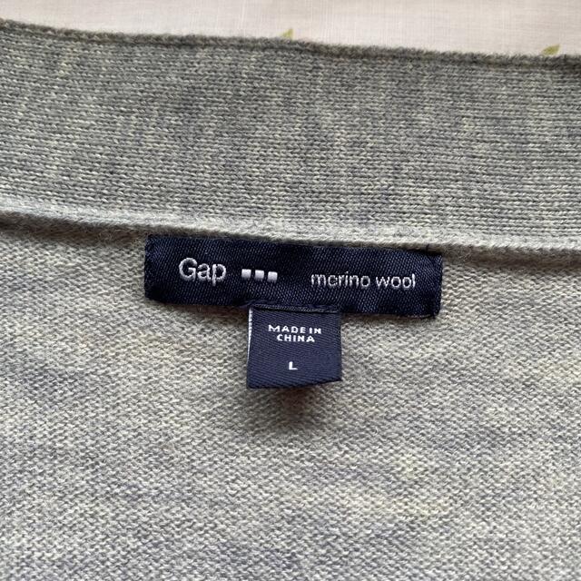 GAP(ギャップ)のクロパンダさま専用　GAP ネイビーストライプカーディガン　Lサイズ メンズのトップス(カーディガン)の商品写真