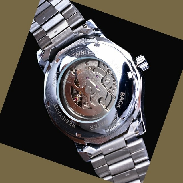 新品★箱付き★メンズ腕時計★ラグジュアリー ブルー★自動巻き 送料無料 メンズの時計(腕時計(アナログ))の商品写真