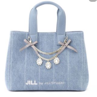 ジルバイジルスチュアート(JILL by JILLSTUART)のジュエルリボントートバッグ　 ジルバイジルスチュアート　デニム(トートバッグ)