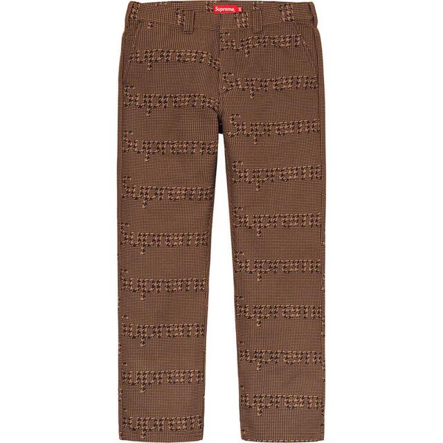 20FW Supreme Work Pant Houndstooth 34 千鳥 特价！ 8568円