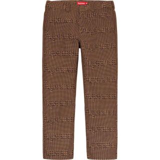 シュプリーム(Supreme)の20FW Supreme Work Pant Houndstooth 34 千鳥(ワークパンツ/カーゴパンツ)