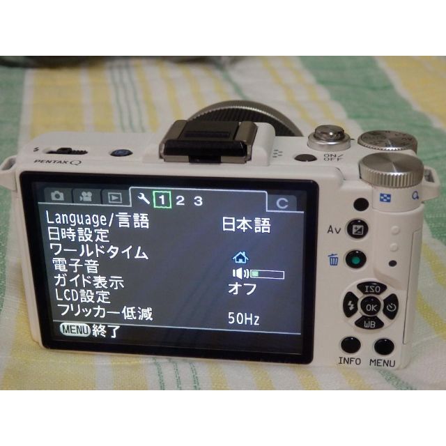 PENTAX(ペンタックス)の❤️８０ショット❤️新品級❤️PENTAX Q レンズキット★ホワイト スマホ/家電/カメラのカメラ(デジタル一眼)の商品写真