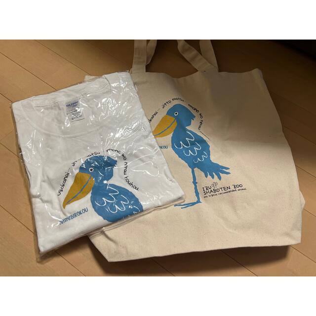 新品ハシビロコウTシャツMサイズ&トートセット メンズのトップス(Tシャツ/カットソー(半袖/袖なし))の商品写真