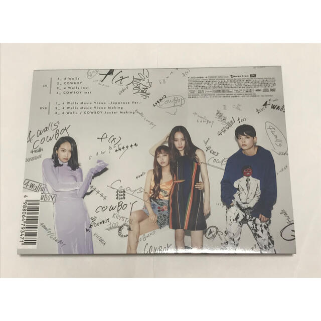 f(x) 4 Walls/COWBOY（DVD付）トレカ無し　初回限定盤