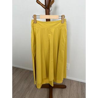 プラージュ(Plage)のplage フレアスカート 黄色 34サイズ(ロングスカート)