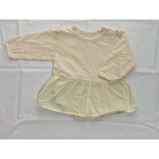 mini robe ロンT  アイボリー70㎝ キッズ/ベビー/マタニティのベビー服(~85cm)(Ｔシャツ)の商品写真