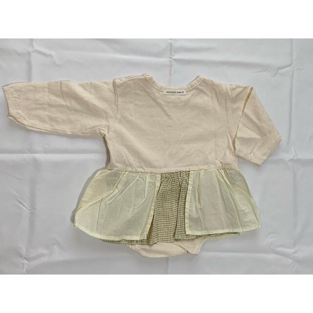 mini robe ロンT  アイボリー70㎝ キッズ/ベビー/マタニティのベビー服(~85cm)(Ｔシャツ)の商品写真