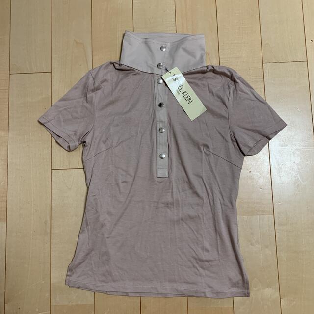 MICHEL KLEIN(ミッシェルクラン)のMICHEL KLEIN 襟付き半袖シャツ レディースのトップス(カットソー(半袖/袖なし))の商品写真