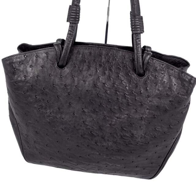 OSTRICH(オーストリッチ)のオーストリッチ バッグ ハンドバッグ オーストリッチ レザー カバン 鞄 レディースのバッグ(ハンドバッグ)の商品写真