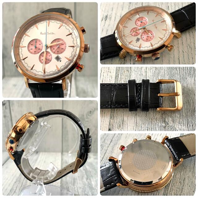 動作OK】Paul Smith ポールスミス 腕時計 メンズ ピンク調