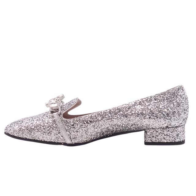 MIU MIU - ミュウミュウ パンプス グリッター ビジュー MIU MIU - ミュウミュウ パンプス グリッター ビジュー