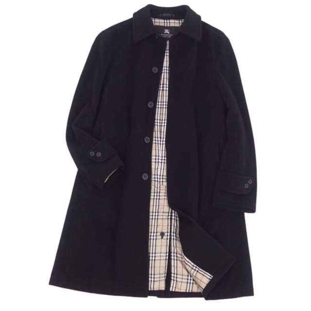 BURBERRY BLACK LABEL(バーバリーブラックレーベル)のバーバリー ブラックレーベル コート ステンカラー ウール カシミヤ 裏チェック メンズのジャケット/アウター(ステンカラーコート)の商品写真