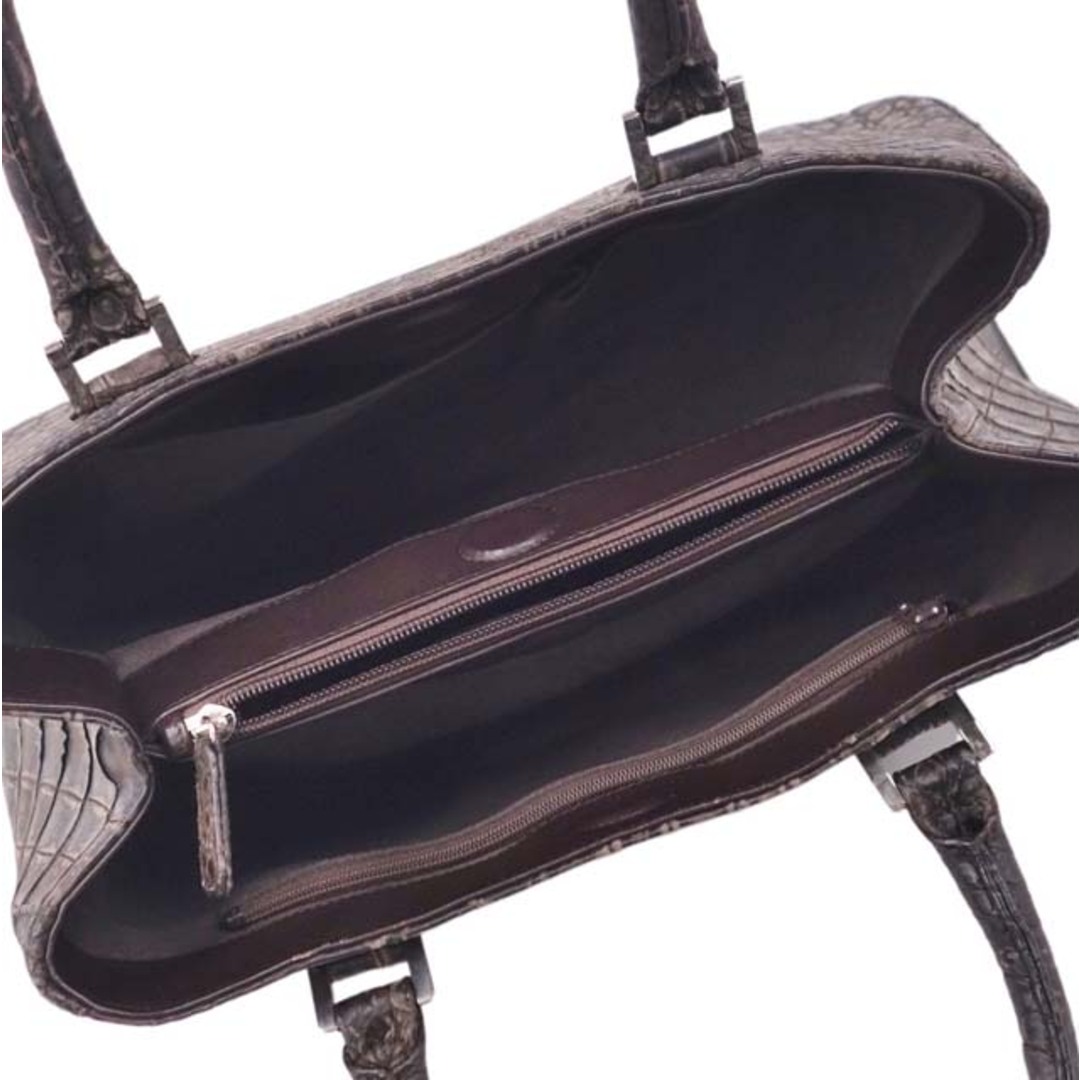 ポケモン クロコダイル バッグ マットクロコ ハンドバッグ ワニ革 レディース レザー 鞄