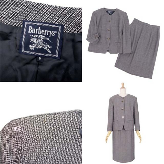 BURBERRY(バーバリー)のバーバリー セットアップ スカートスーツ ウール ジャケット スカート レディースのフォーマル/ドレス(スーツ)の商品写真