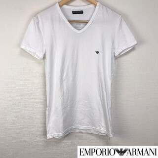 エンポリオアルマーニ(Emporio Armani)の美品 エンポリオアルマーニ 半袖Tシャツ ホワイト サイズM(Tシャツ/カットソー(半袖/袖なし))