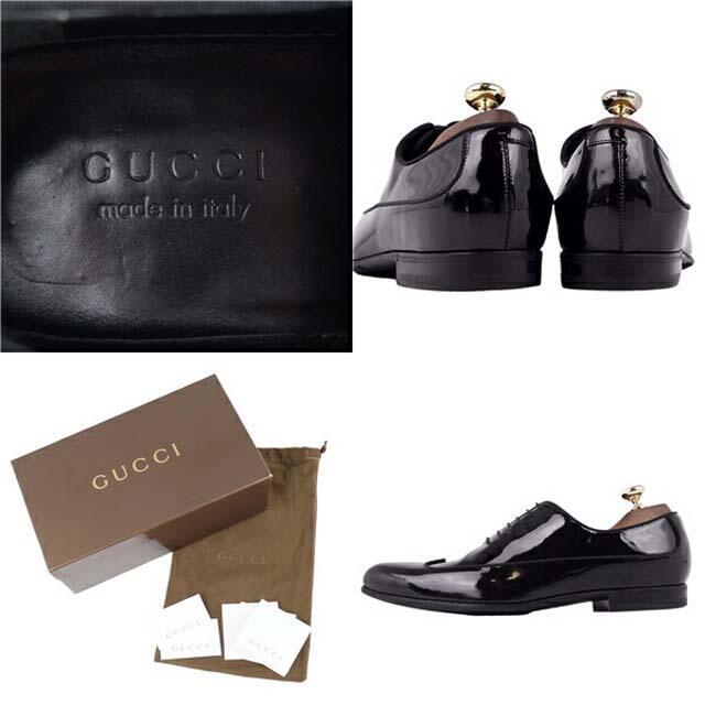 Gucci(グッチ)のグッチ シューズ レースアップ パテントレザー ビジネスシューズ イタリア製 メンズの靴/シューズ(ドレス/ビジネス)の商品写真