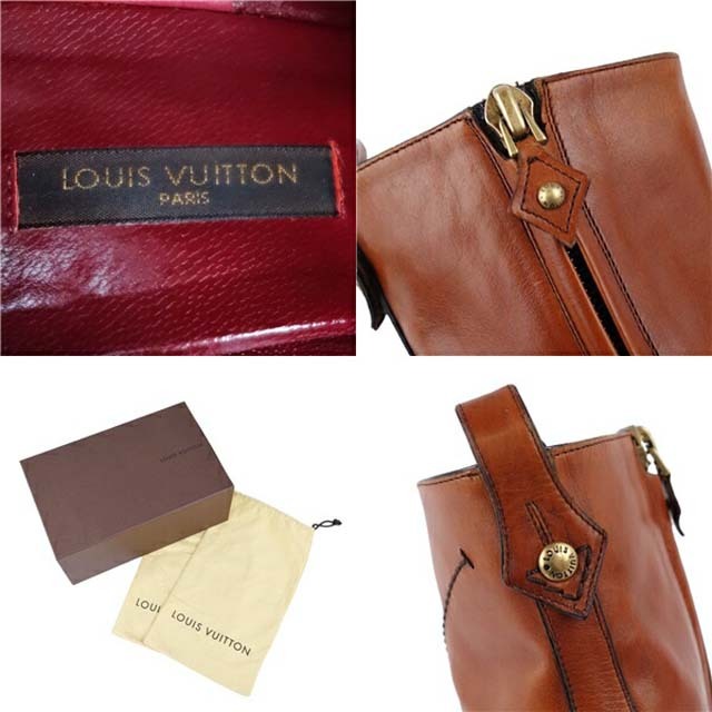 LOUIS VUITTON(ルイヴィトン)のルイヴィトン ブーツ ショートブーツ レザー ポインテッドトゥ レディース レディースの靴/シューズ(ブーツ)の商品写真