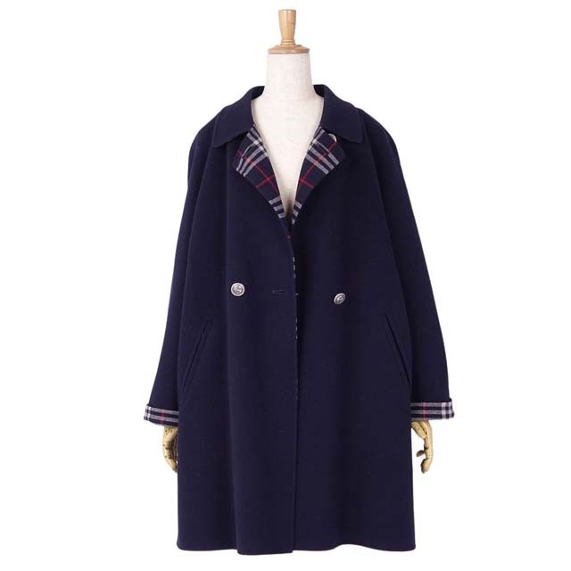 BURBERRY - バーバリー コート ウール カシミヤ 裏チェック BURBERRY - バーバリー コート ウール カシミヤ 裏チェック