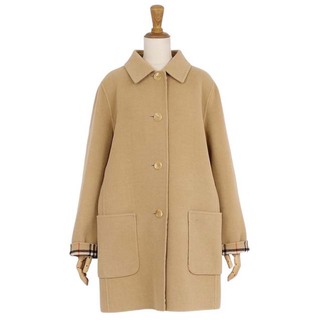 バーバリー(BURBERRY)のバーバリー コート 裏チェック ウール カシミヤ アウター レディース(ブルゾン)