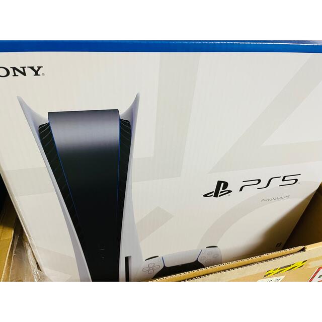 PlayStation(プレイステーション)のPlayStation5 新品未使用・未開封　延長保証付、購入時レシート付 エンタメ/ホビーのゲームソフト/ゲーム機本体(家庭用ゲーム機本体)の商品写真