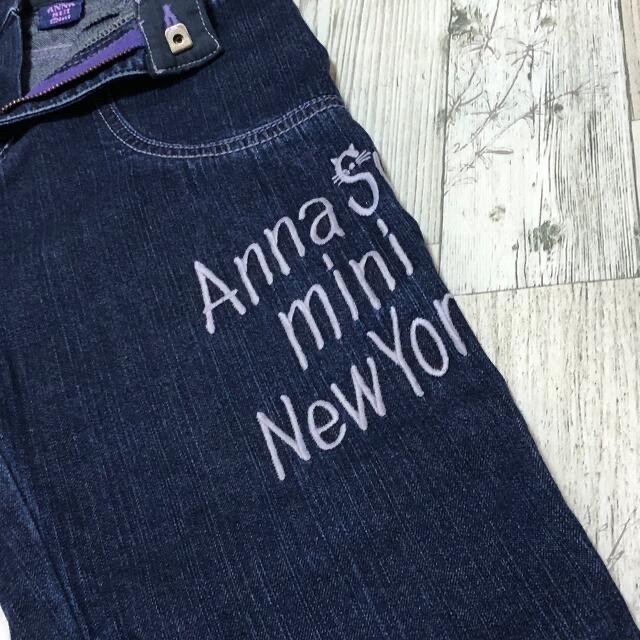 ANNA SUI mini(アナスイミニ)のAnna Sui mini アナスイミニ デニムパンツ 薄手 140 キッズ/ベビー/マタニティのキッズ服女の子用(90cm~)(パンツ/スパッツ)の商品写真