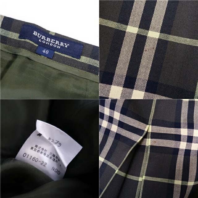 BURBERRY(バーバリー)のバーバリー ロンドン スカート チェック ウール ボトムス レディース レディースのスカート(ひざ丈スカート)の商品写真