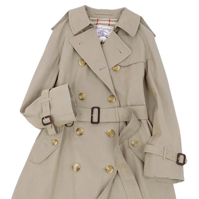 BURBERRY(バーバリー)のバーバリー コート トレンチコート レディース コットン アウター 古着 レディースのジャケット/アウター(ブルゾン)の商品写真