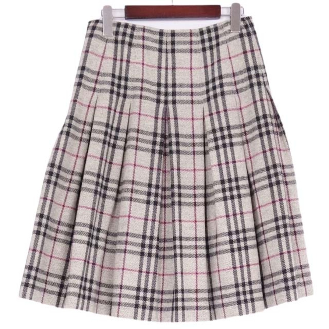 BURBERRY(バーバリー)のバーバリー ロンドン スカート フレアスカート チェック ウール アルパカ レディースのスカート(ひざ丈スカート)の商品写真