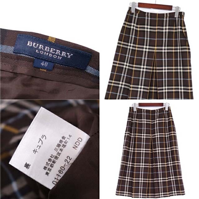 BURBERRY(バーバリー)のバーバリー ロンドン スカート ロングスカート プリース チェック レディース レディースのスカート(ひざ丈スカート)の商品写真