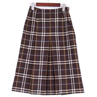 バーバリー(BURBERRY)のバーバリー ロンドン スカート ロングスカート プリース チェック レディース(ひざ丈スカート)