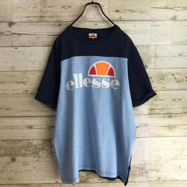 ellesse(エレッセ)の90’s Ellesse エレッセ　切り替え　ビックロゴ　Tシャツ メンズのトップス(Tシャツ/カットソー(半袖/袖なし))の商品写真