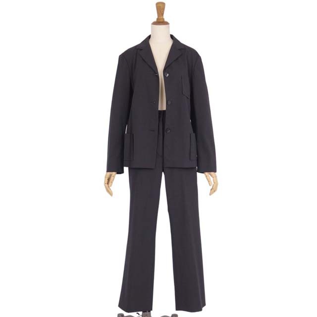 Jil Sander(ジルサンダー)のジルサンダー セットアップ パンツスーツ ウール 無地 ジャケット パンツ レディースのフォーマル/ドレス(スーツ)の商品写真