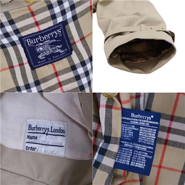 BURBERRY - バーバリー コート 一枚袖 英国製 トレンチコート 裏 BURBERRY - バーバリー コート 一枚袖 英国製 トレンチコート 裏