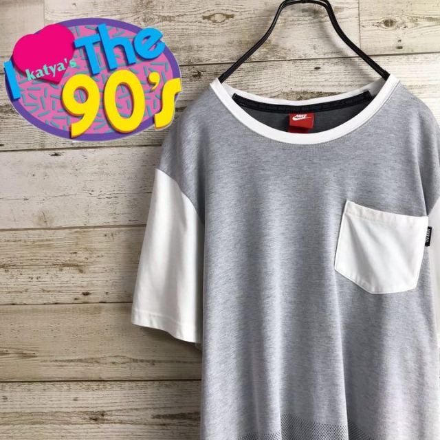 90’s Nike ナイキ　切り替え ポケット　Tシャツ