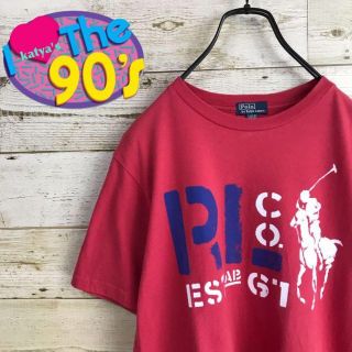 ポロラルフローレン(POLO RALPH LAUREN)の90’s ポロバイラルフローレン　ビックロゴプリント　Tシャツ(Tシャツ/カットソー(半袖/袖なし))