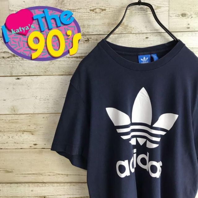 90’s adidas アディダス オリジナルス　ビックロゴ　Tシャツ