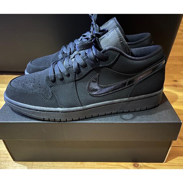 NIKE AIR JORDAN 1 Low triple BLACK  28㎝