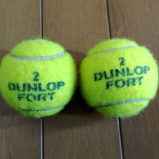 ダンロップ(DUNLOP)の中古テニスボール　2個(ボール)