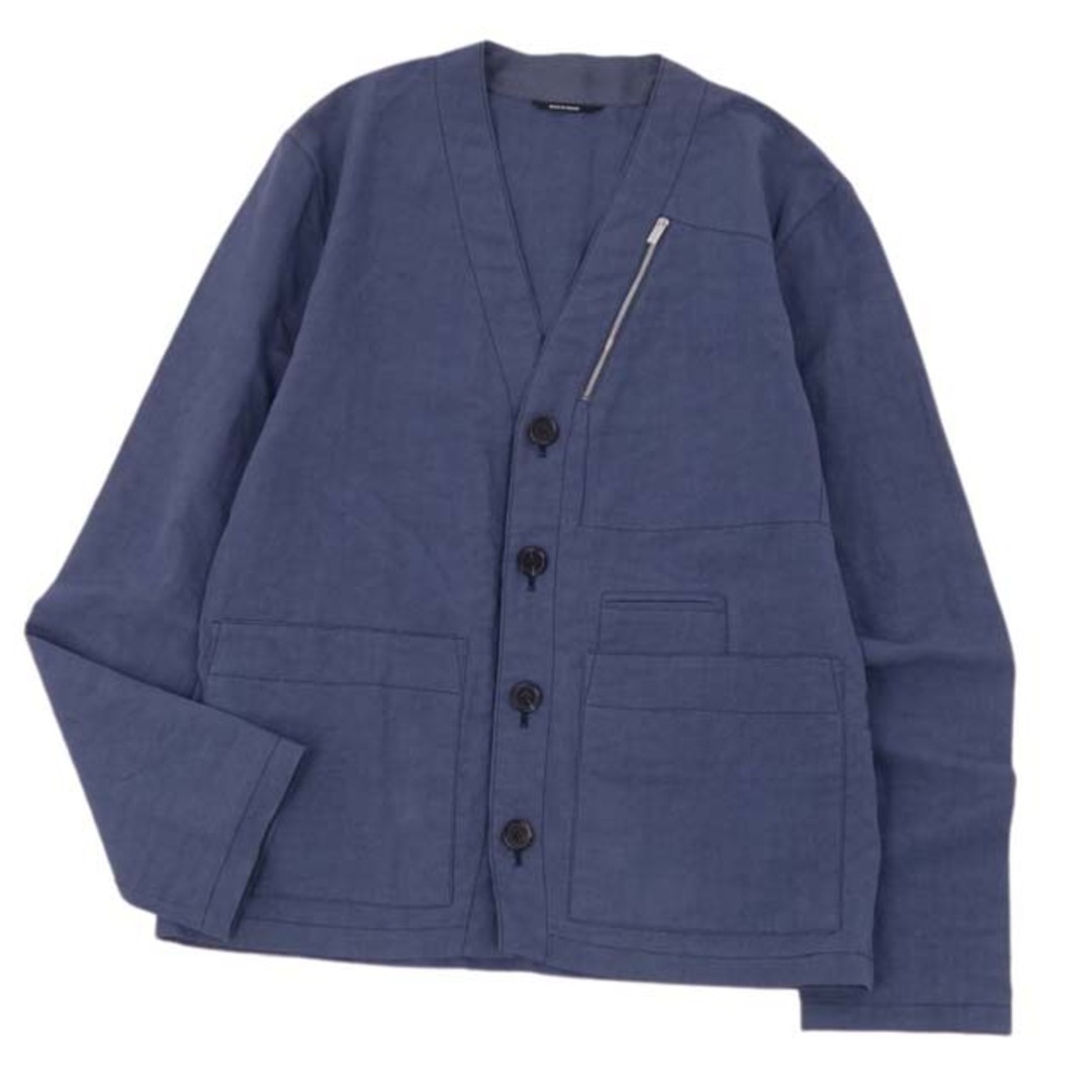 Hermes - エルメス ジャケット ノーカラー コットン リネン アウター Hermes - エルメス ジャケット ノーカラー コットン リネン アウター