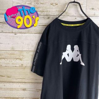 カッパ(Kappa)の90’s kappa カッパ　ビックロゴ　袖ライン Tシャツ(Tシャツ/カットソー(半袖/袖なし))