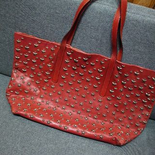 ジミーチュウ(JIMMY CHOO)の正規品☆ジミーチュウ　ピムリコ　トートバッグ　赤　バッグ　財布　小物(トートバッグ)