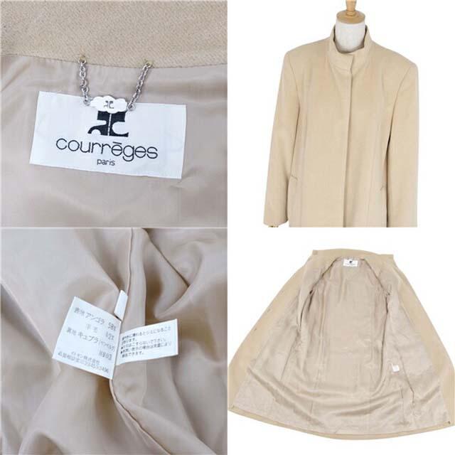 Courreges(クレージュ)のクレージュ コート 無地 アンゴラ ウール レディース アウター レディースのジャケット/アウター(ブルゾン)の商品写真